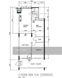 Blk 252 Tampines Street 21 (Tampines), HDB 3 Rooms #122050522